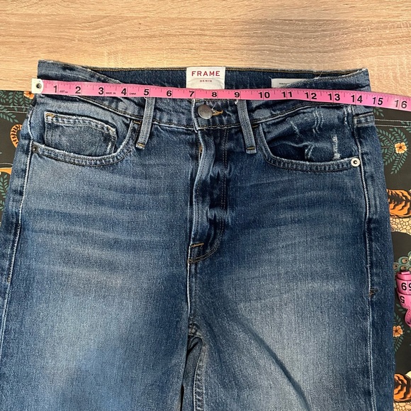 FRAME Denim, Heritage Le California Raw Edge, Coldwater Wash, Size 26 EUC - Picture 11 of 15